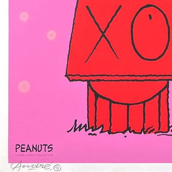 Snoopy & Woodstock on Red House by Mr. Andre