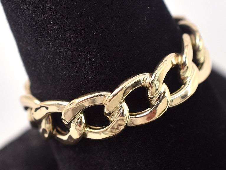 Wonderful 14K Yellow Gold Chain Ring