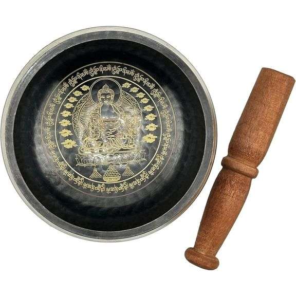 Hand-Hammered Tibetan Singing Bowl Set