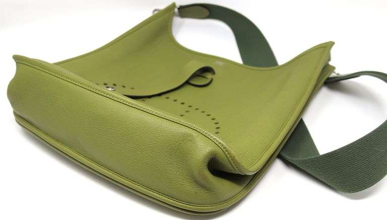 Hermes Evelyn 3GM chartreuse shoulder bag