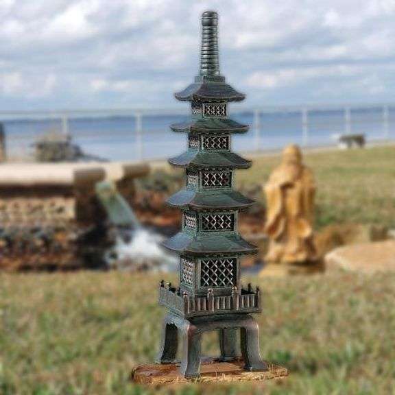 Nara Temple Japanese Garden Pagoda Sculpture