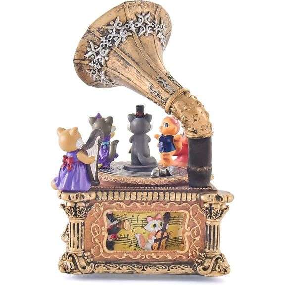 Cat Phonograph Music Box 64 Songs