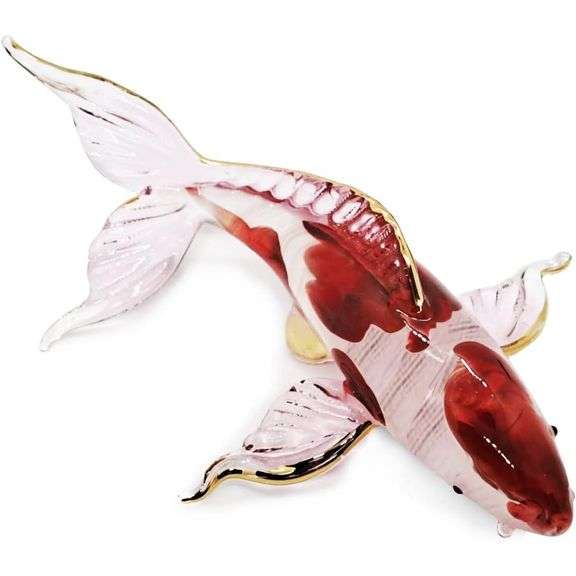 Handcrafted Blown Glass Koi Fish Japanese Carp