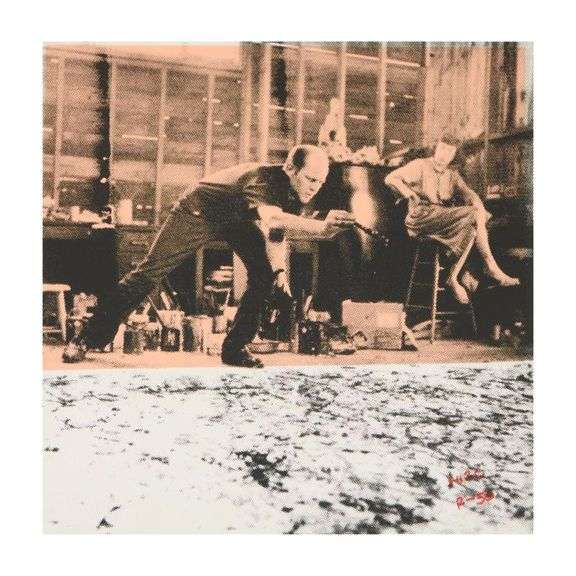 Jackson Pollock at Work by Ringo Daniel Funes