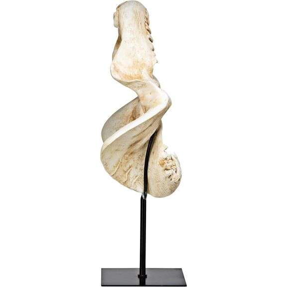 16 Inch Shark Jaws Jagged Teeth Statue on Display Stand