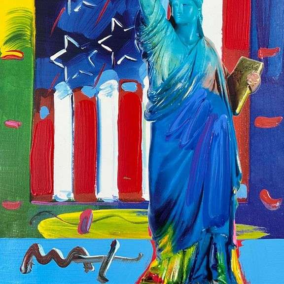 Full Liberty with Flag by Peter Max