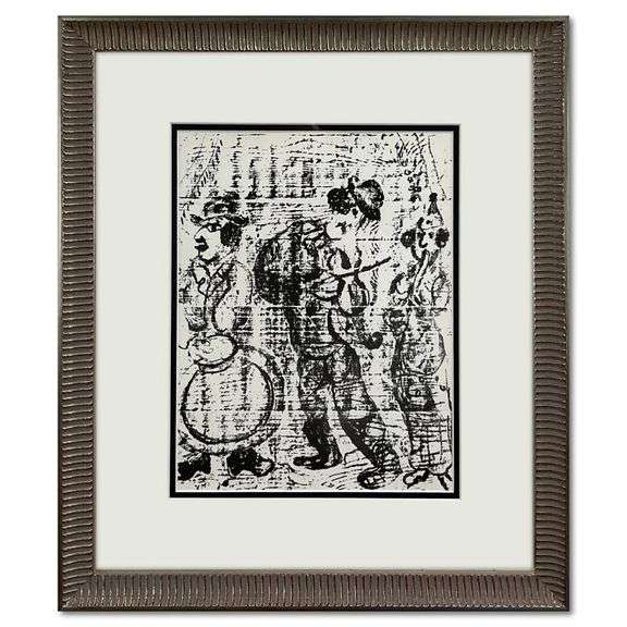 Les Musiciens Vagabonds by Marc Chagall