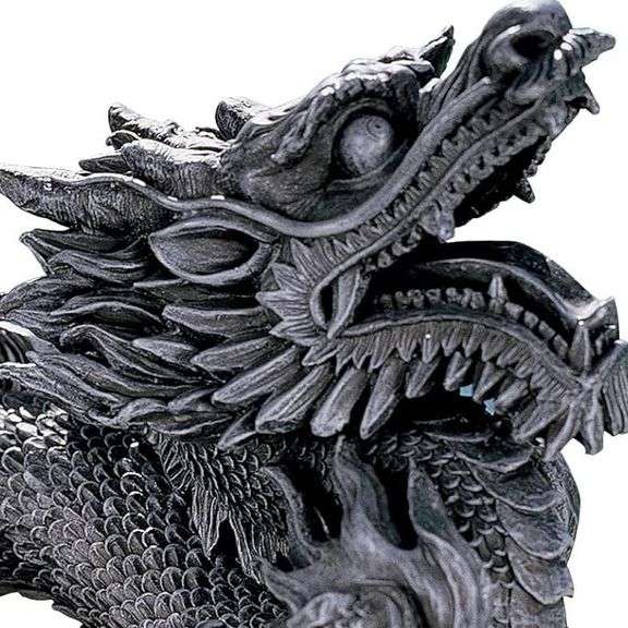 Benevolent Dragon Asian Garden Statue