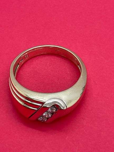 MEN'S 14K YELLOW GOLD DIAMOND RING / BAND