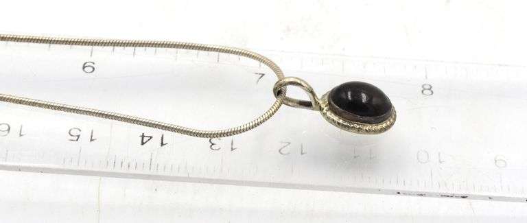 Group lot of Vintage 925 sterling silver necklaces