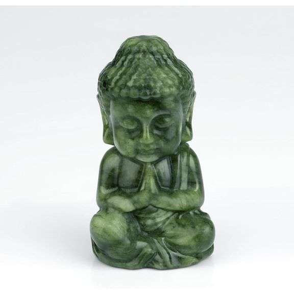 Carved Natural Quartz Crystal Buddha