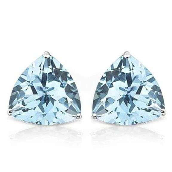 BLUE TOPAZ STERLING SILVER EARRINGS