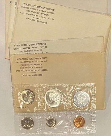 7 US Mint Sets 1965-1980