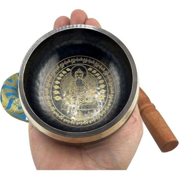 Hand-Hammered Tibetan Singing Bowl Set