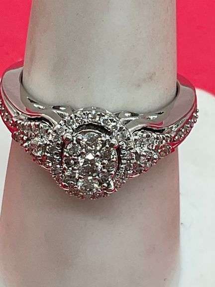 CERTIFIED BRAND NEW 14K WHITE GOLD DIAMOND RING