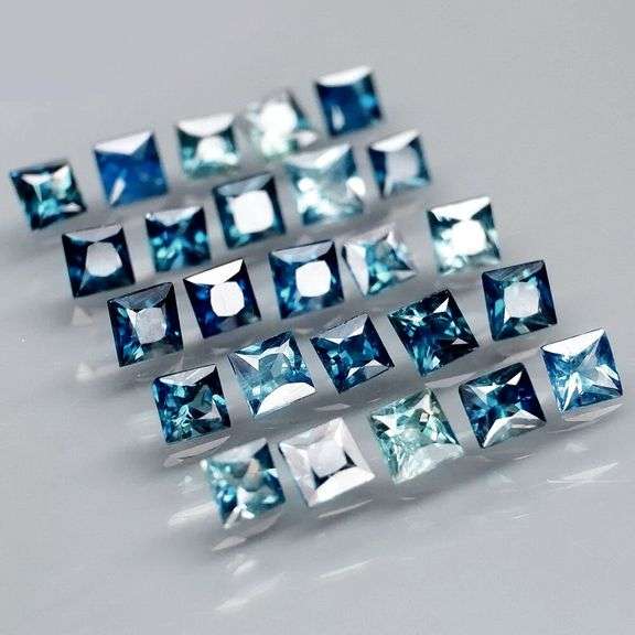 Breath taking! 2.67ct set of blue green Sapphires
