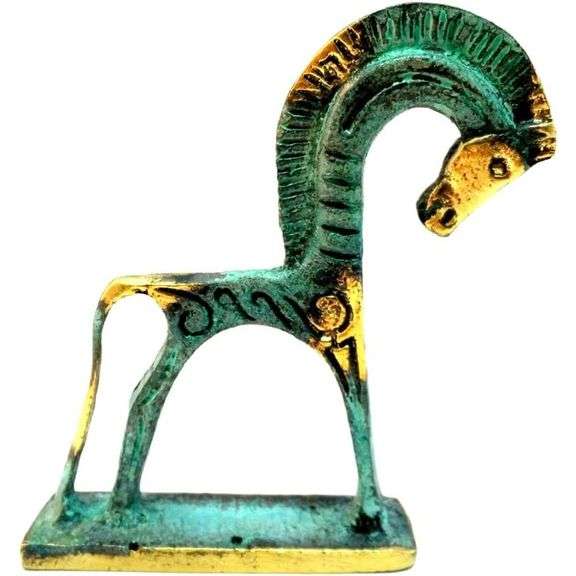 Greek Bronze Horse Collectible
