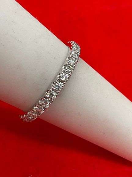 CERTIFIED BRAND NEW 14K WHITE GOLD DIAMOND BAND