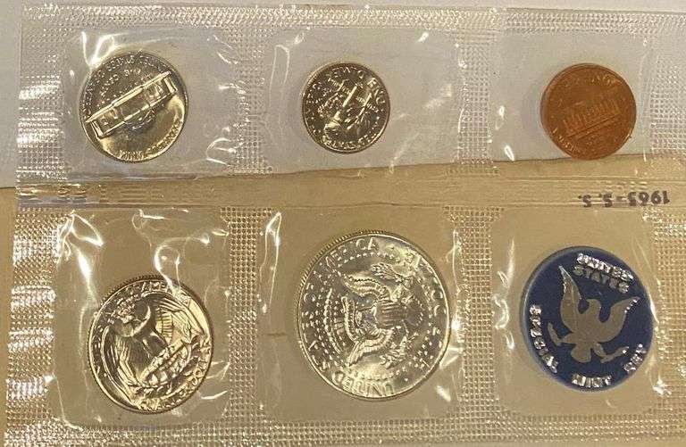5 US Mint Sets 1965-1980.