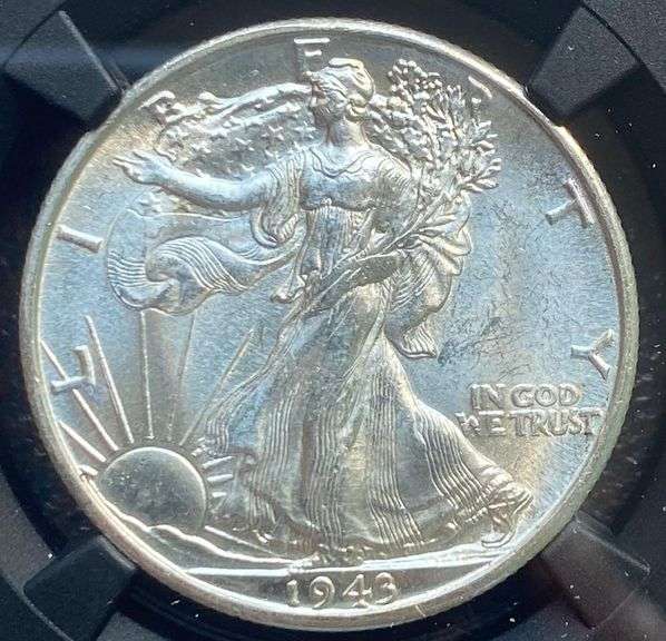 1943 D Walker NGC MS 64 With Original Bag Fragment