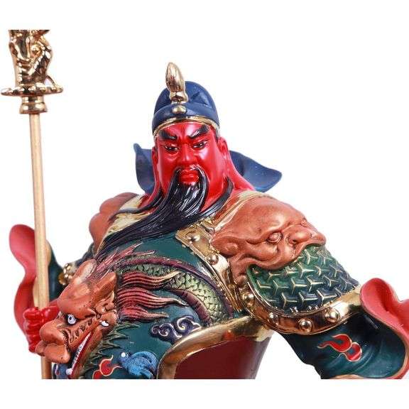 Hand-Painted Feng Shui Statue God of Wealth and Fortune