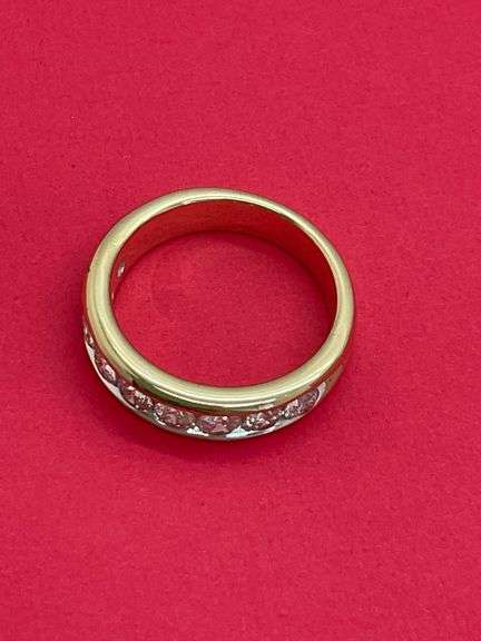 CERTIFIED BRAND NEW 14K GOLD DIAMOND BAND. 1.45 CARAT