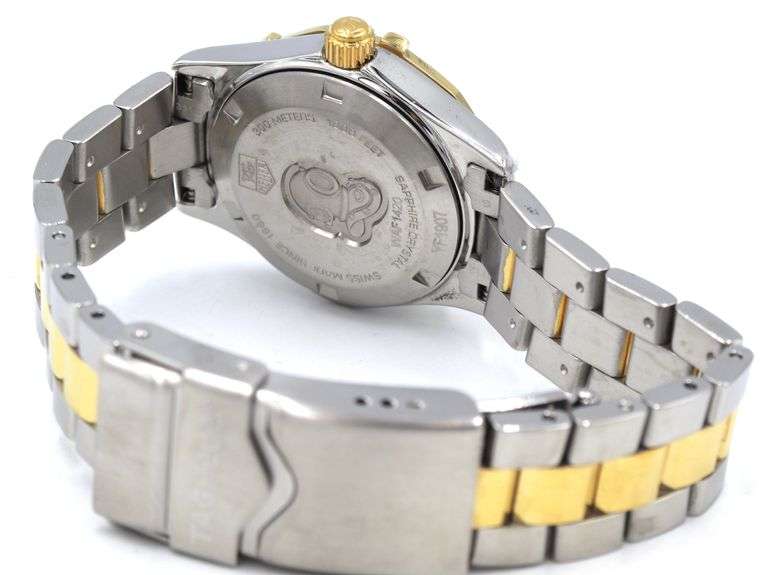 Tag Heuer Aquaracer 2000 quartz 2 tone silver dial watch