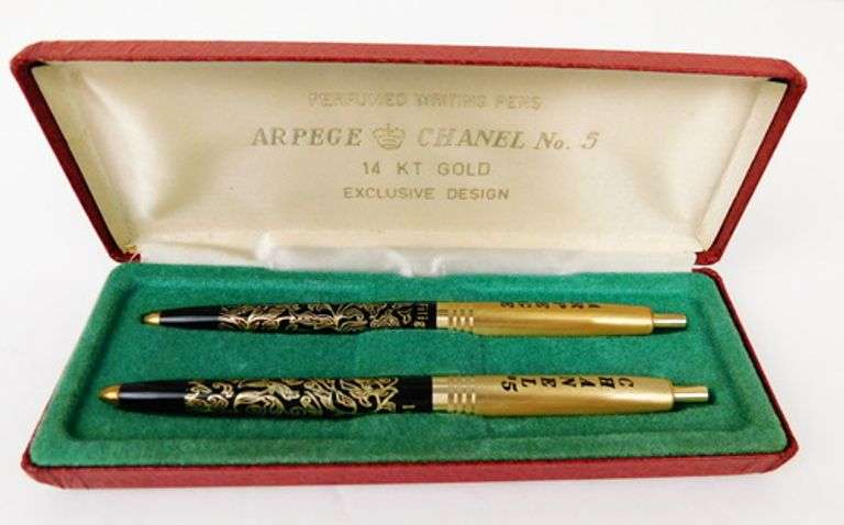 Vintage 14K Filigree Perfume Pens in Box