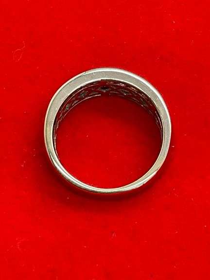 CERTIFIED 14K WHITE GOLD DIAMOND BAND