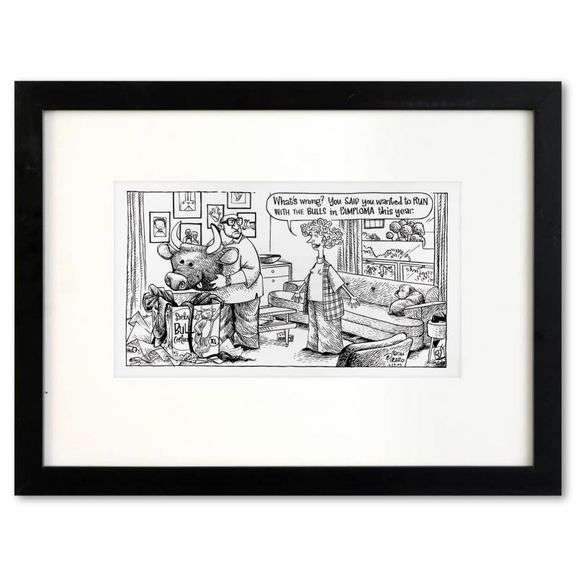 Run with the Bulls by Bizarro