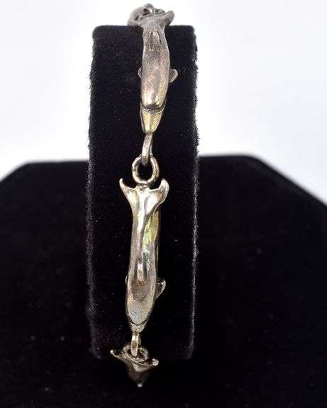 Dolphin Bracelet in Sterling Silver