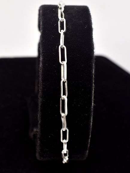 Chain Link Bracelet in Sterling Silver