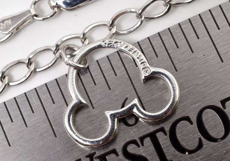 Micky Mouse Charm Bracelet in Sterling Silver