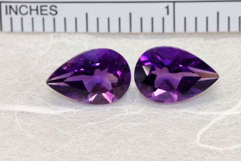 Fine Pair of Natural Amethyst