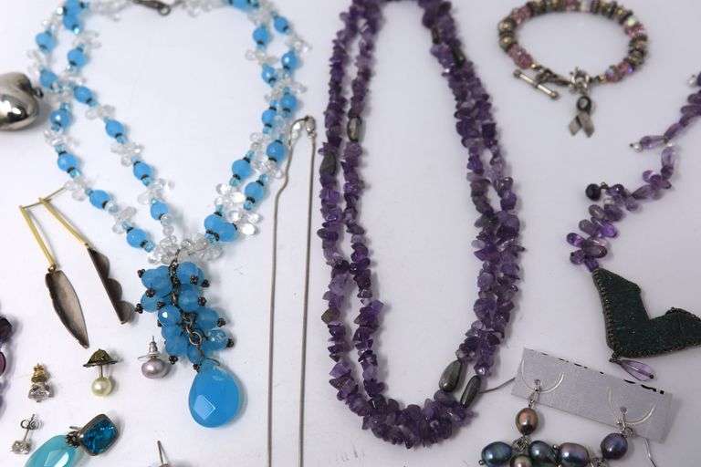 Group Lot of Gemstone Jewelry