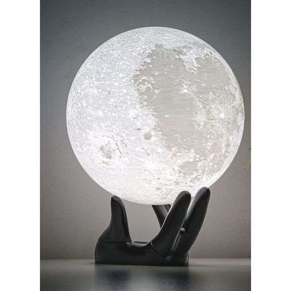 16 Colors Moon Lamp Night Light with Hand Stand