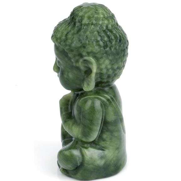 Carved Natural Quartz Crystal Buddha