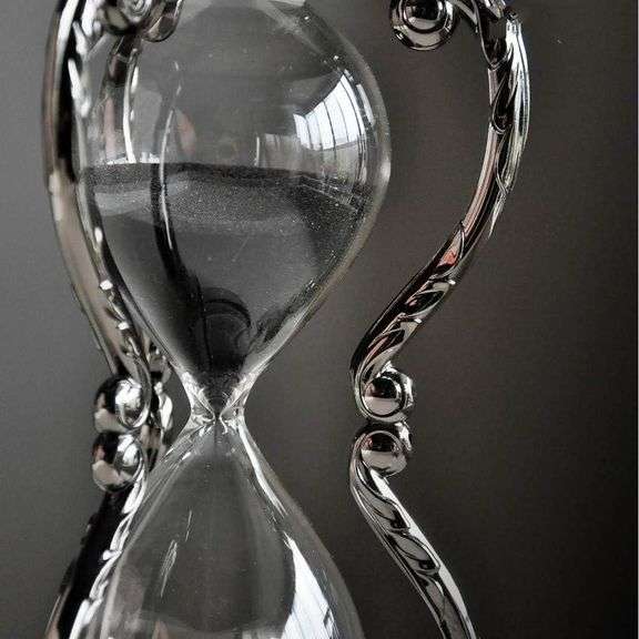 Black Sagittarius Hourglass Sand Timer