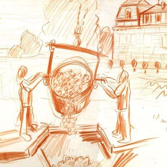 Harvest at La Mission Haut-Brion by Wayne Ensrud