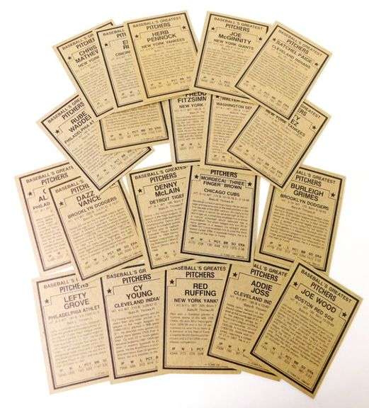 20 TCMA 1982 Baseball Greatest Pitchers