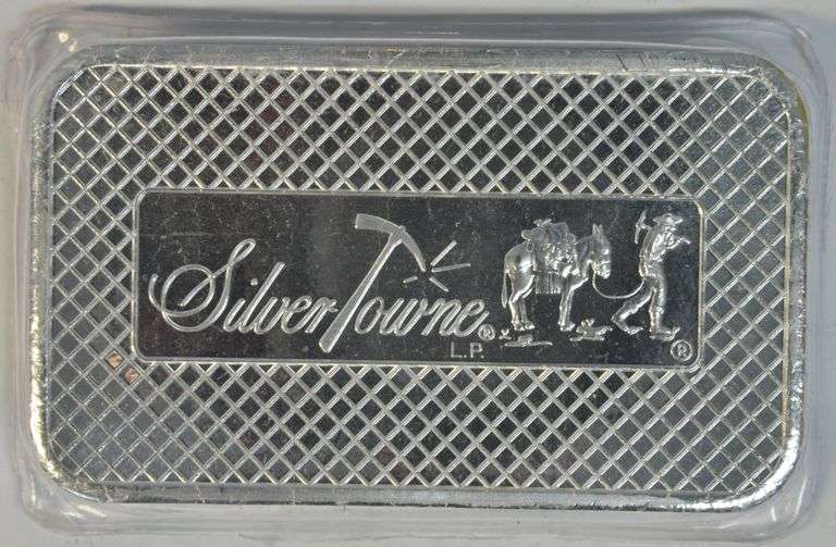 Gem Cameo Prooflike SilverTowne 5 Troy Oz pure .999 fine silver in plastic