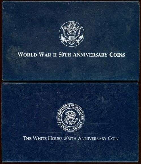 2 Different Proof Commemorative Silver Dollars w/Box & CoA: 1991-95 & 1992