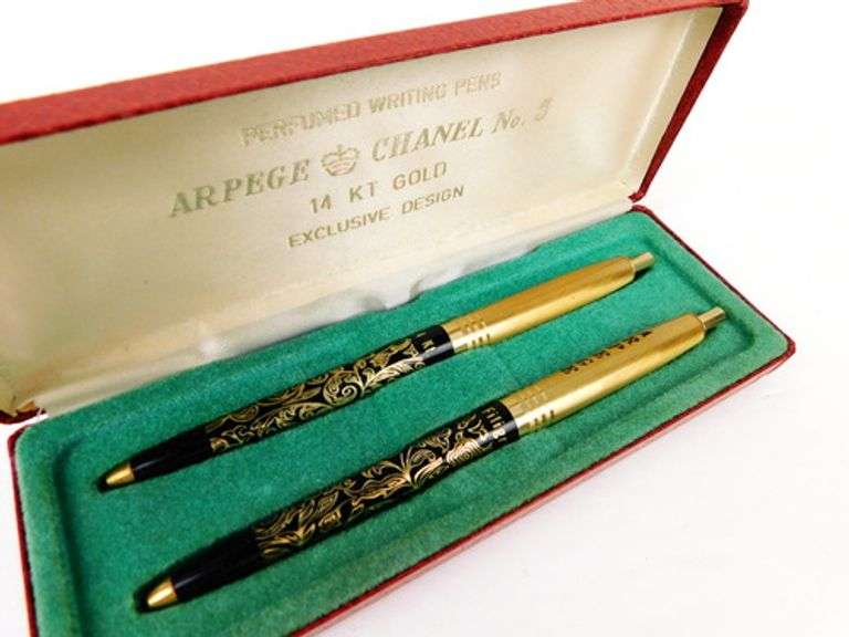 Vintage 14K Filigree Perfume Pens in Box