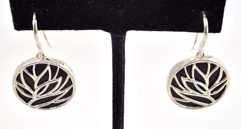 Black Onyx Jewelry Set in Sterling Silver