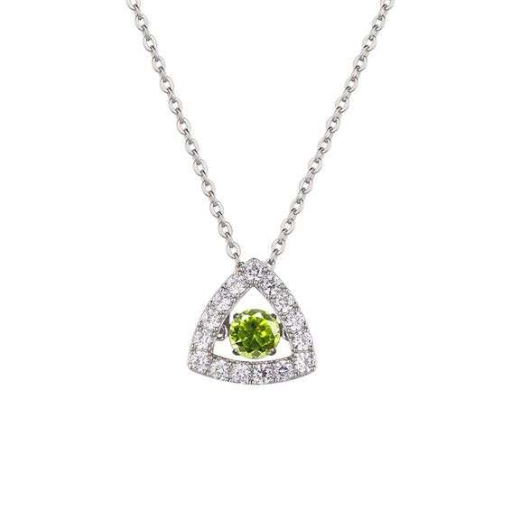 Beautiful center dancing natural Peridot pendant
