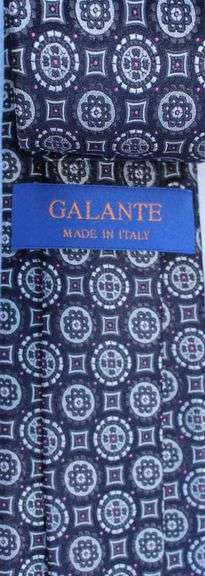 Fine Quality Italian Hand Made Silk Tie By Galante
