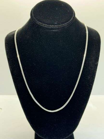 2MM 14K White Gold Chain