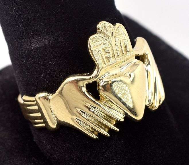 Honorable 14K Yellow Gold Claddagh Ring