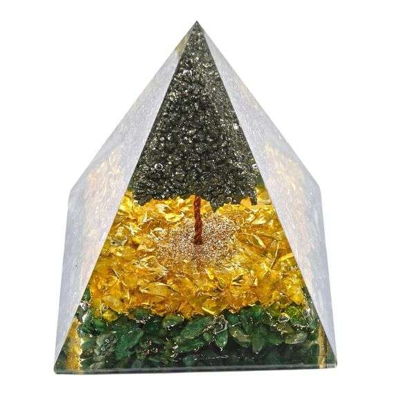 Orgone Pyramid Pyrite Crystal Tree