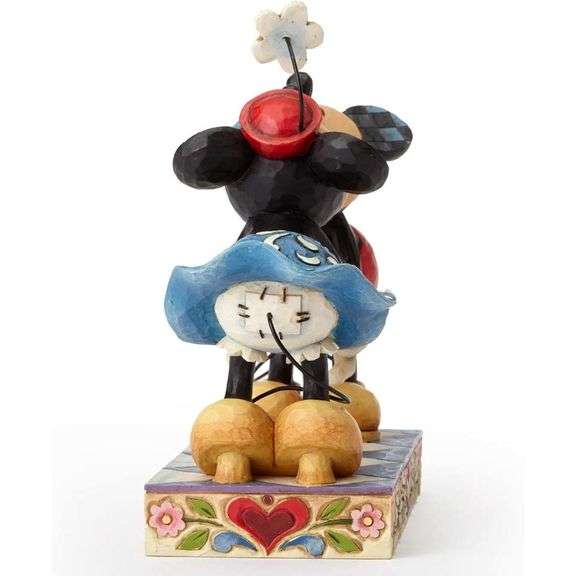 Disney Traditions Mickey and Minnie Mouse Kissing Figurine